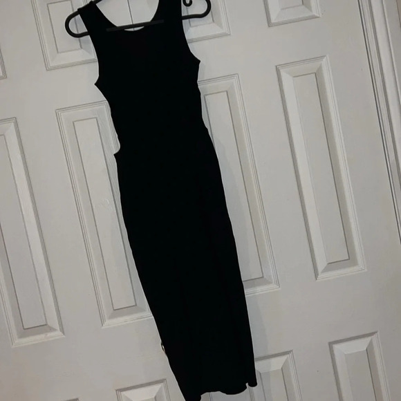 Top shop cut out Ribbed knit body corn  midi Dress Sz 2 - Picture 7 of 12